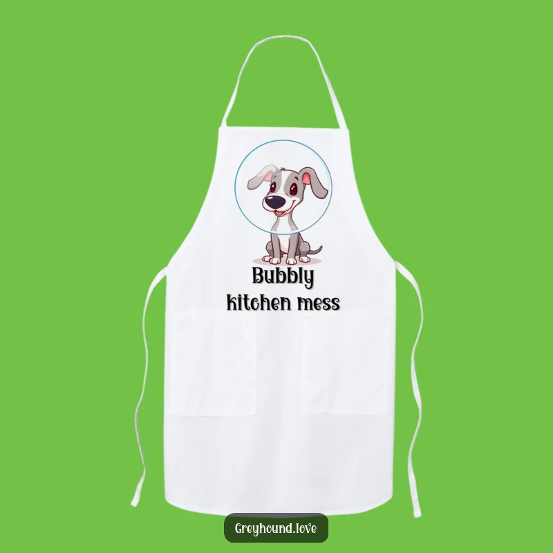 Funny Booping Greyhound Apron: Kitchen Fun Unleashed, A Playful Funny Gift!