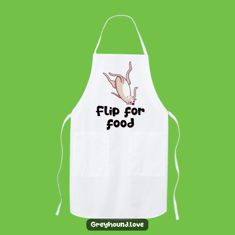Funny Greyhound Somersault Apron: Cook with Acrobatic Style!