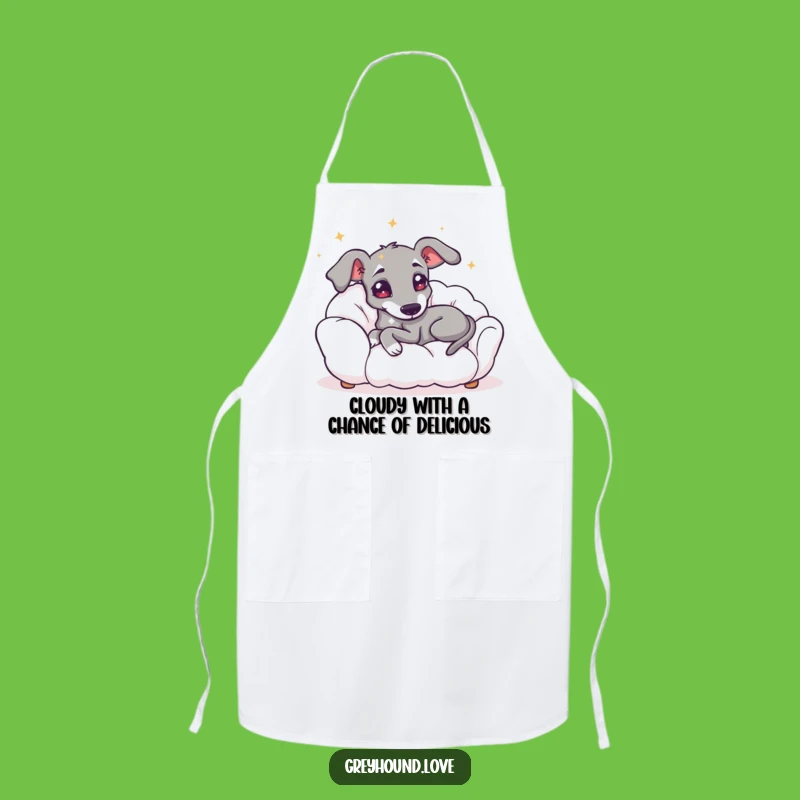 Funny Starry Greyhound Cloud Apron - Cook with Dreamy Flair