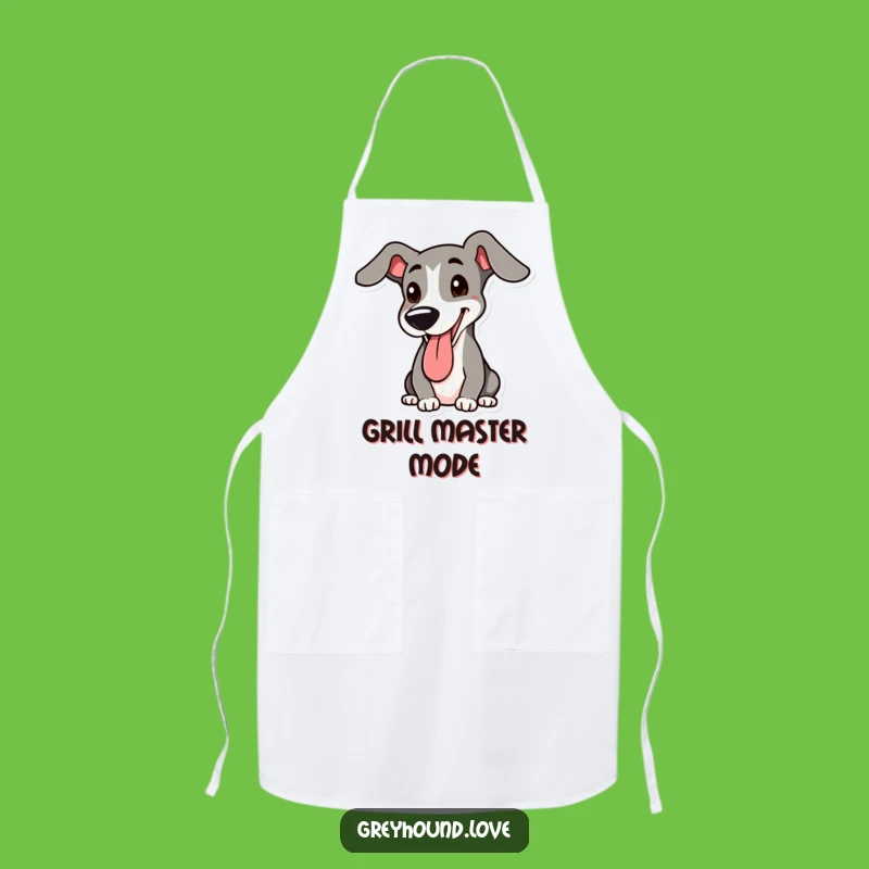 Funny Greyhound Apron: Hilarious Dog Lover Kitchen Accessory Gift