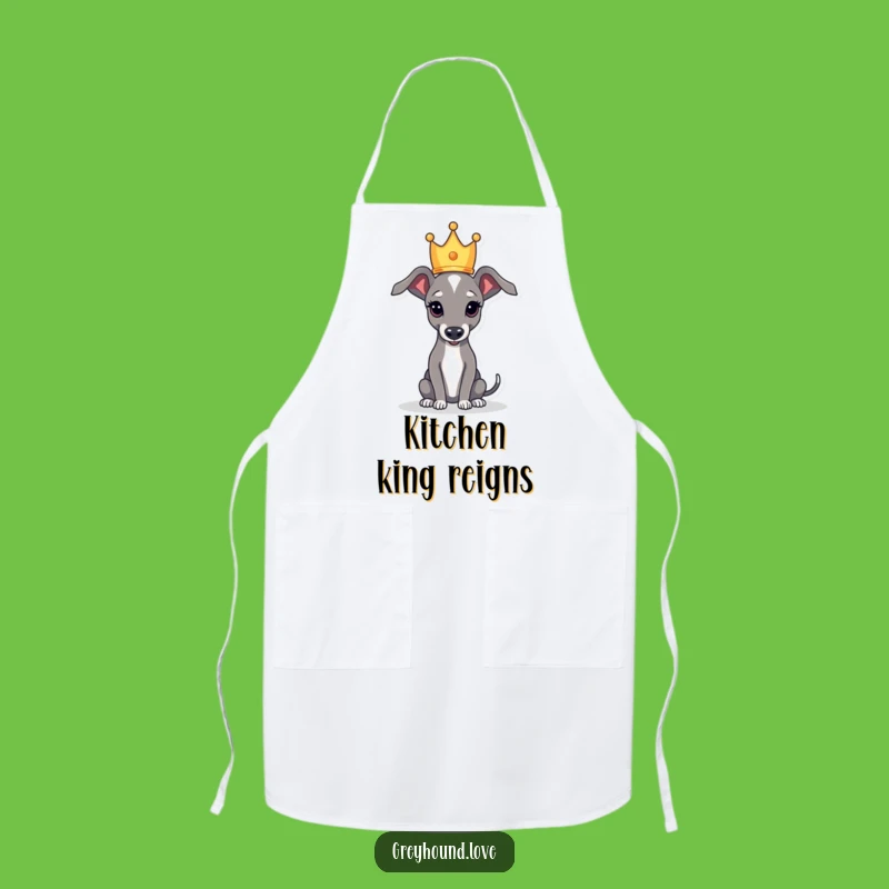 Funny Royal Greyhound Crown Apron: Cook Like Royalty