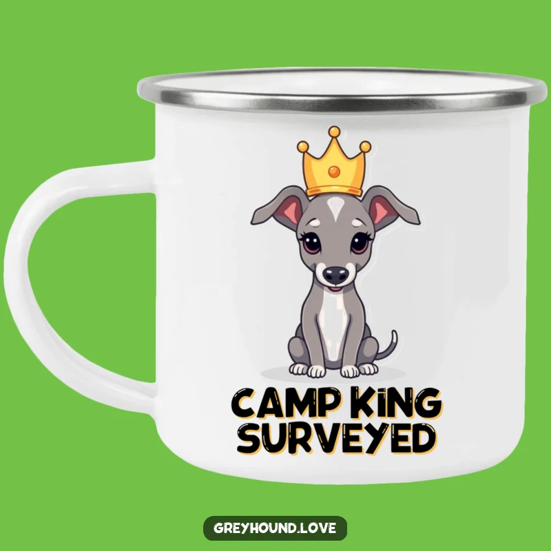 Adventure Funny Royal Greyhound Crown Camping Mug: Drink Like Royalty