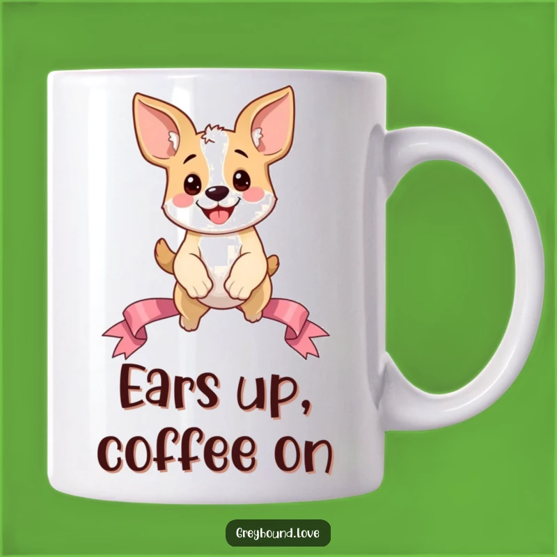 Funny Dog Ears Leap Mug: Oversized Ear Dog Funny Gift for Pet Lovers