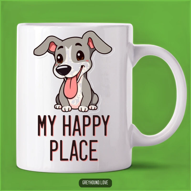 Funny Greyhound Panting Mug: Adorable Dog Lover Gift for Greyhound Mom or Dad