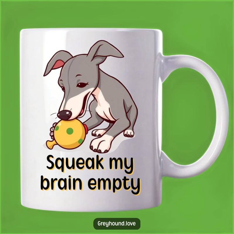 Funny Greyhound Squeaky Joy Mug: A Playful Pup Perfect Gift Idea