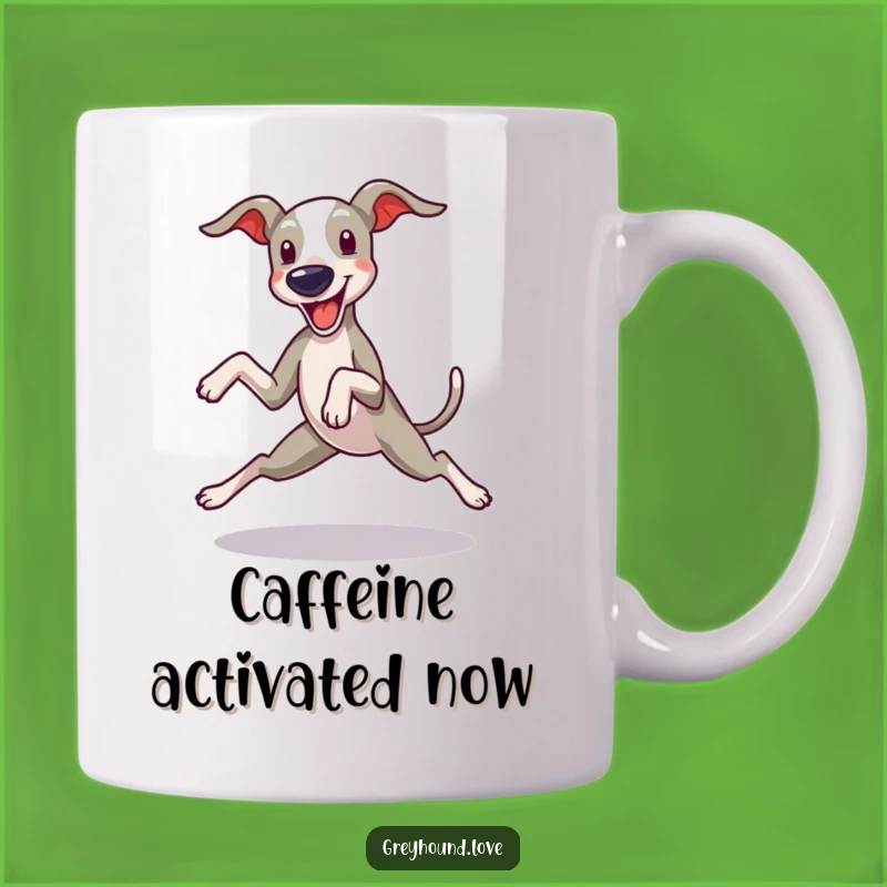 Funny Greyhound Zoomie Mug: Hilarious Dog Lover Gift for Energetic Pups