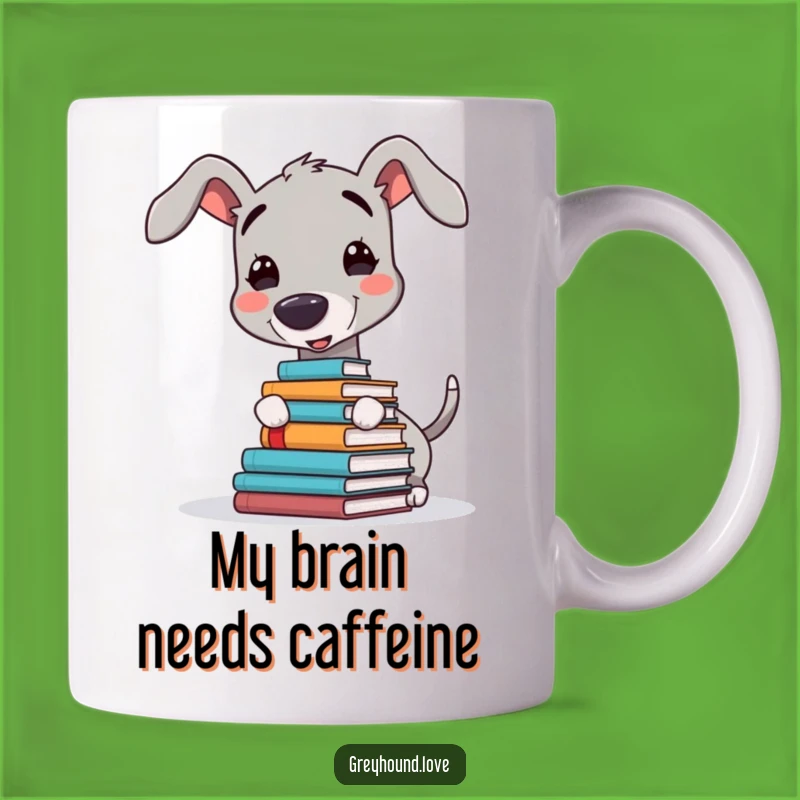 Funny Greyhound Book Nose Balance Mug: A Hilarious Gift for Book Lovers and Dog Fans