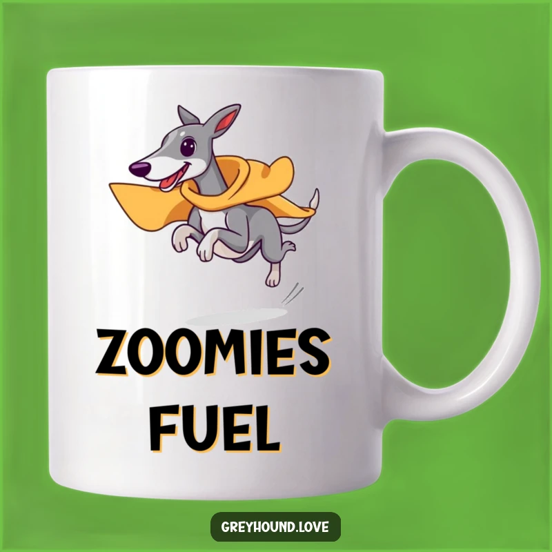 Funny Superhero Greyhound Mug - Fast & Hilarious Dog Lover Gift