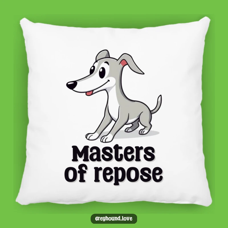 Funny Greyhound Pillow: Cozy Dog Cushion, Relaxing Gift
