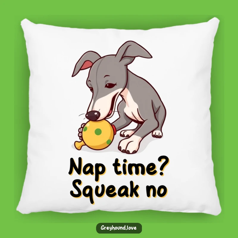 Comfy Funny Greyhound Squeaky Toy Pillow: Cozy Comfort & Humor