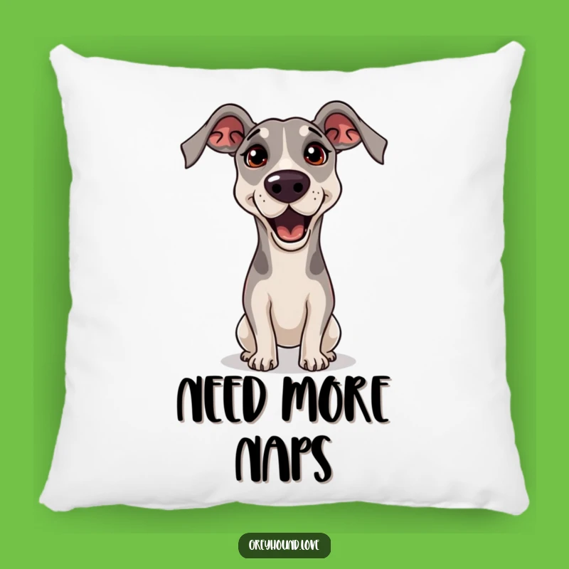 Funny Greyhound Begging Pillow - Comfy Pleading Eyes Dog Cushion!