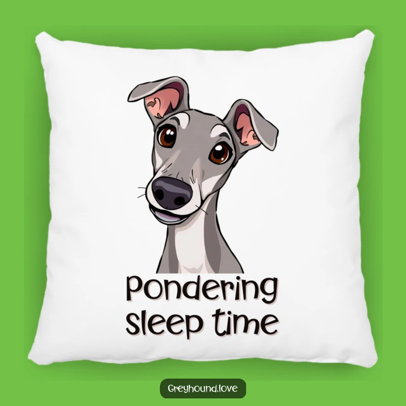 Soft Greyhound Head Tilt Pillow: Add Curious Comfort to Your Home with Canine Charm
