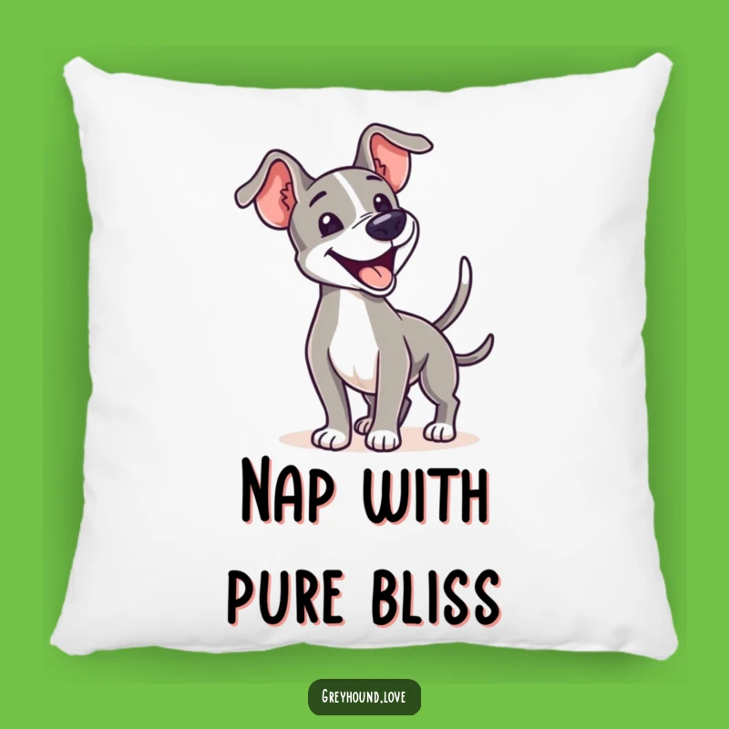 Soft Greyhound Wag Pillow: Snuggle Up with Pure Canine Happiness and Comfort