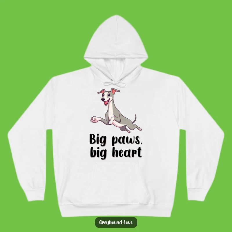 Funny Greyhound Leap Hoodie: Cozy Dog Lover's Gear, Hilarious Gift