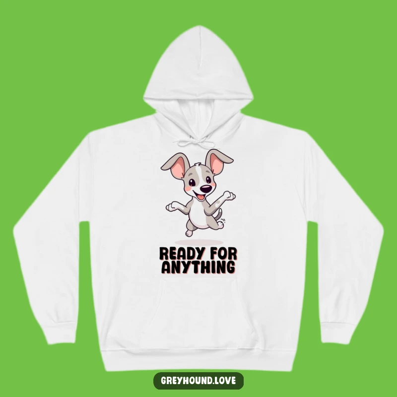 Funny Greyhound Ears Hoodie: Cozy Playful Dog, Oversized Ears, Warm Gift