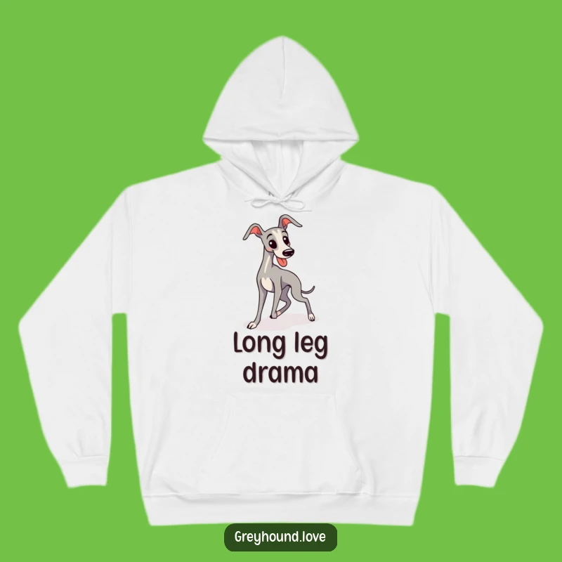 Funny Greyhound Tripping Kawaii Hoodie: Cozy & Hilarious Dog Gift