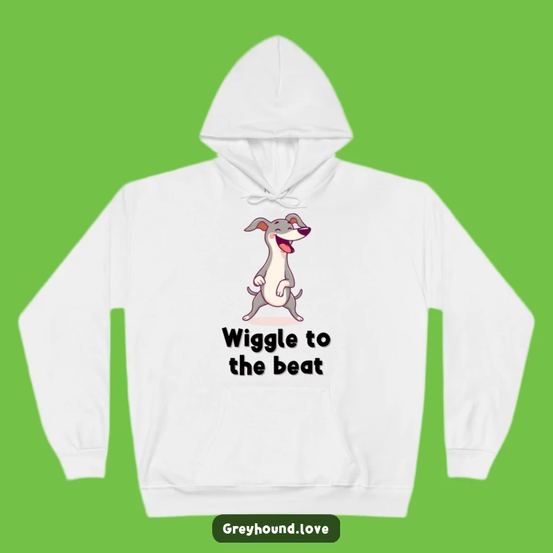 Funny Greyhound Wiggle Hoodie - Cozy Joyful Wiggles Dog Gift!