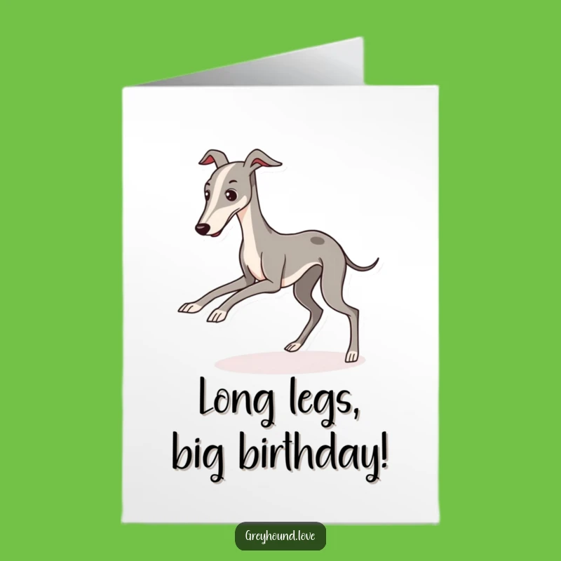Free Printable Birthday Card: Tripping Greyhound - Downloadable Hilarious Oops Gift