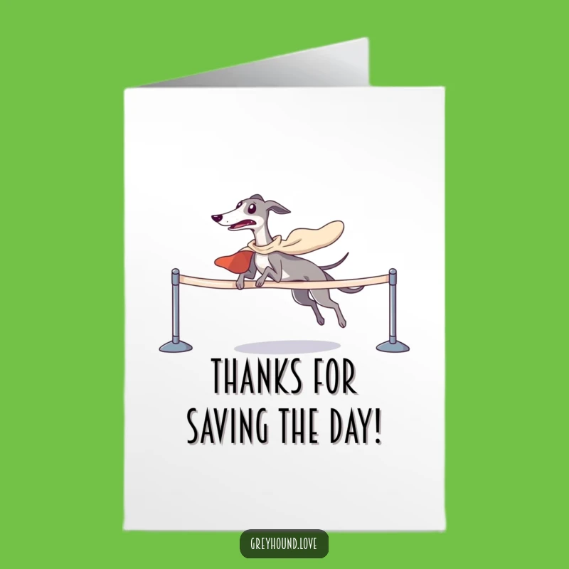 Free Printable Thank You Card: Greyhound Winner's Gratitude - Funny Downloadable!