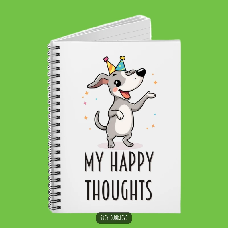 Funny Dancing Greyhound Notebook: Jots of Joy, A Party Funny Gift!