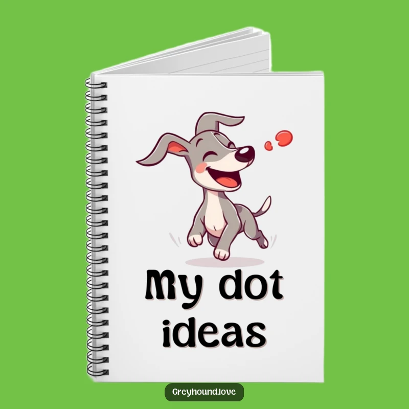 Funny Greyhound Chasing Red Dot Notebook: Hilarious Dog Journal