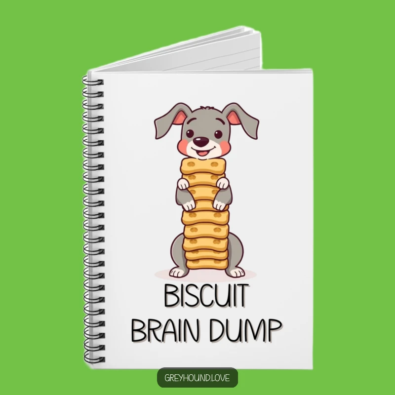 Funny Greyhound Notebook: Biscuit Balance Journal for Dog Lovers!
