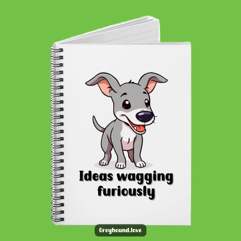 Funny Greyhound Notebook: Jot Down Joy with a Wagging Tail Design