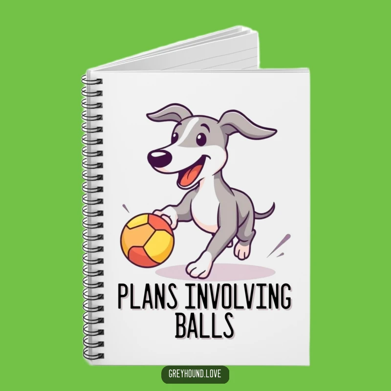 Funny Greyhound Notebook: Playful Dog Journal, Writer's Gift