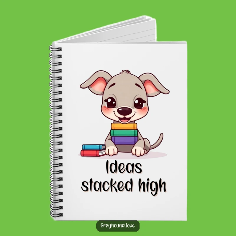 Funny Greyhound Book Balance Notebook - Jot Down Ideas with Brainy Humor