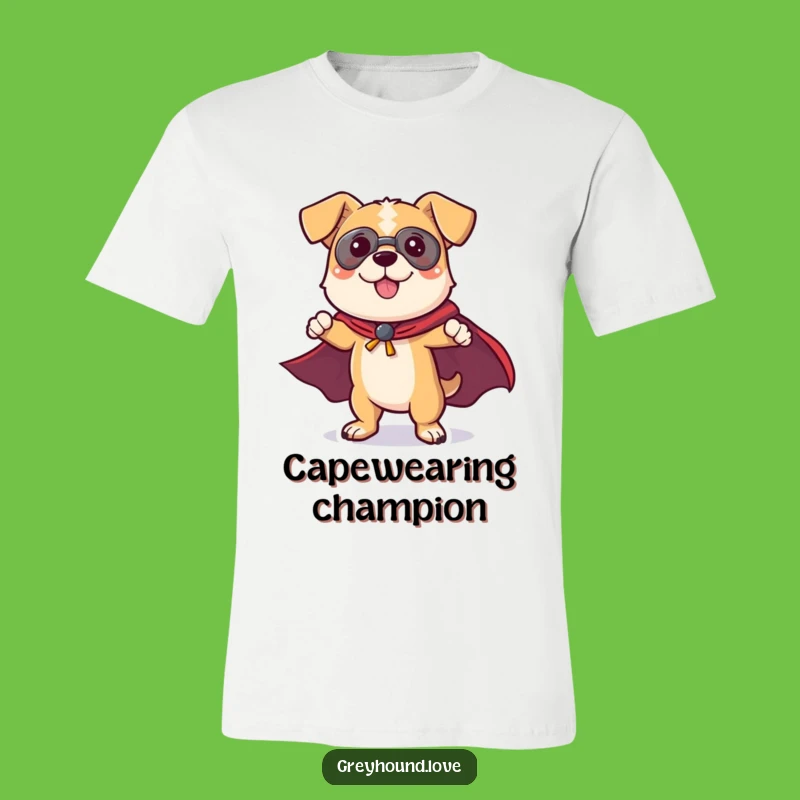 Funny Dog Superhero T-Shirt: Playful Caped Canine Hero Funny Gift