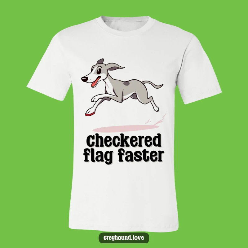 Funny Greyhound Runner T-Shirt: Gift for Determined Dogs and Fitness Enthusiasts