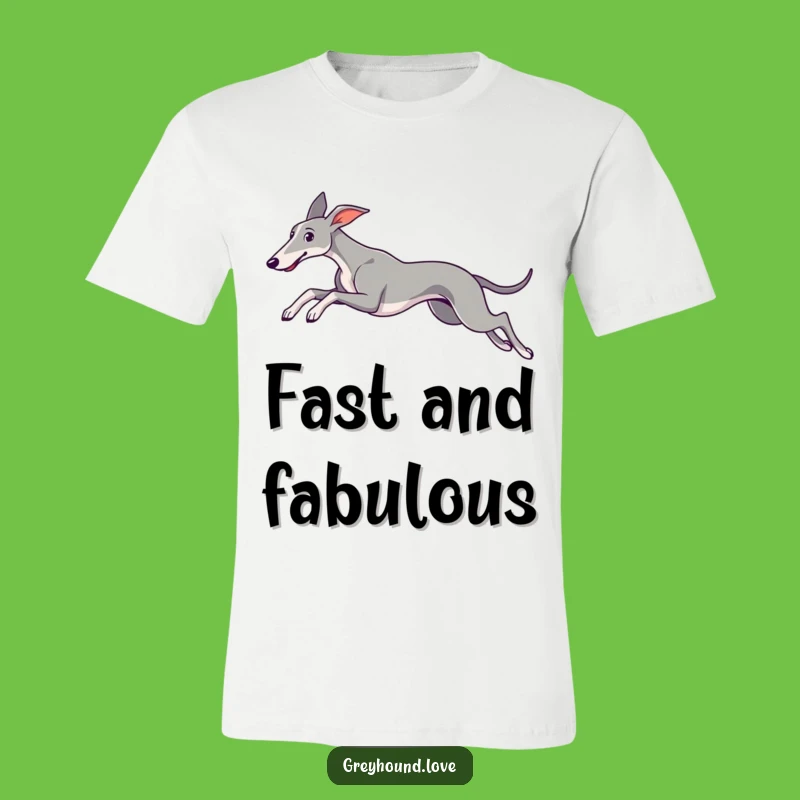 Graceful Greyhound Leap T-Shirt: Show Off Your Love for Elegant, Athletic Sighthounds