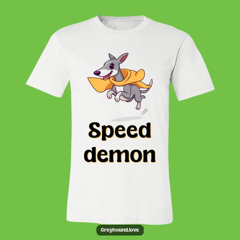 Funny Superhero Greyhound T-Shirt - Fast & Comical Dog Apparel Gift