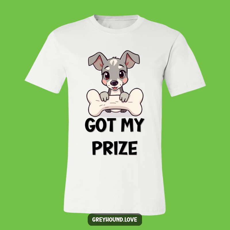 Funny Peek-a-Boo Greyhound T-Shirt: Hide Your Smiles!