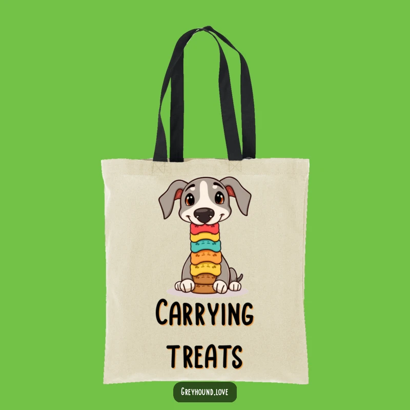 Funny Greyhound Biscuit Balance Tote Bag - Your Hilarious Carry-All!