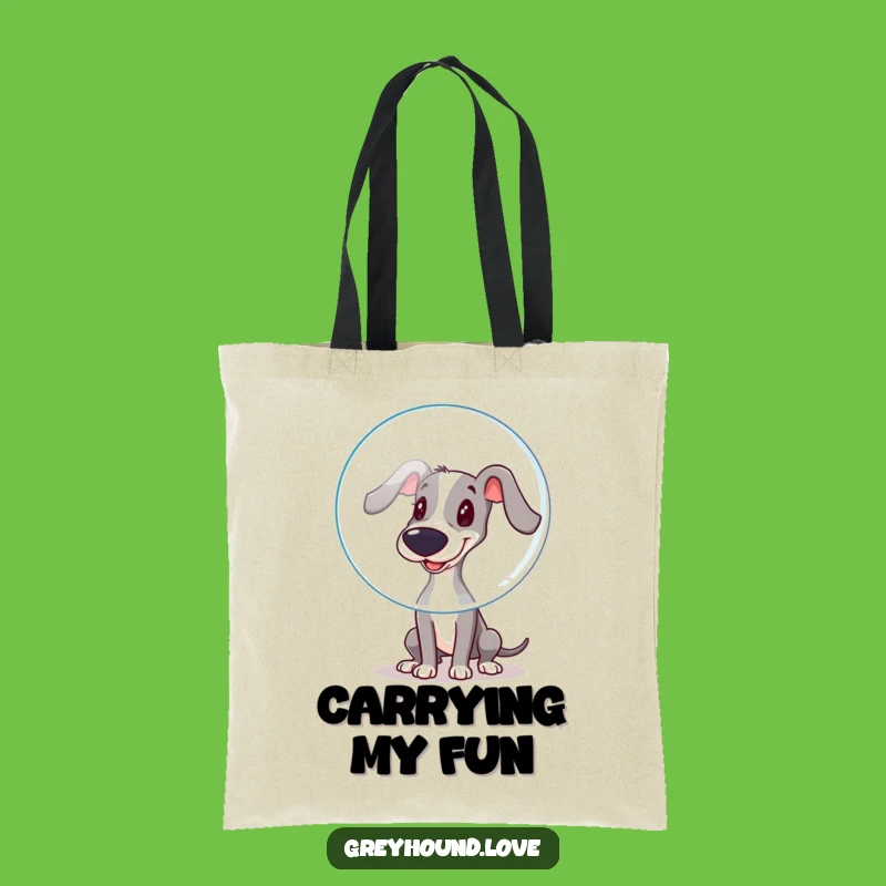 Funny Booping Greyhound Tote Bag: Carry Playful Vibes, A Chic Funny Gift!