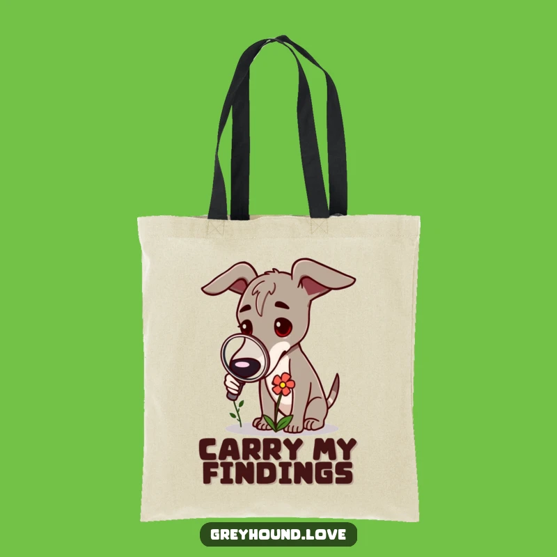 Funny Greyhound Investigator Tote Bag - Stylish & Humorous Carryall