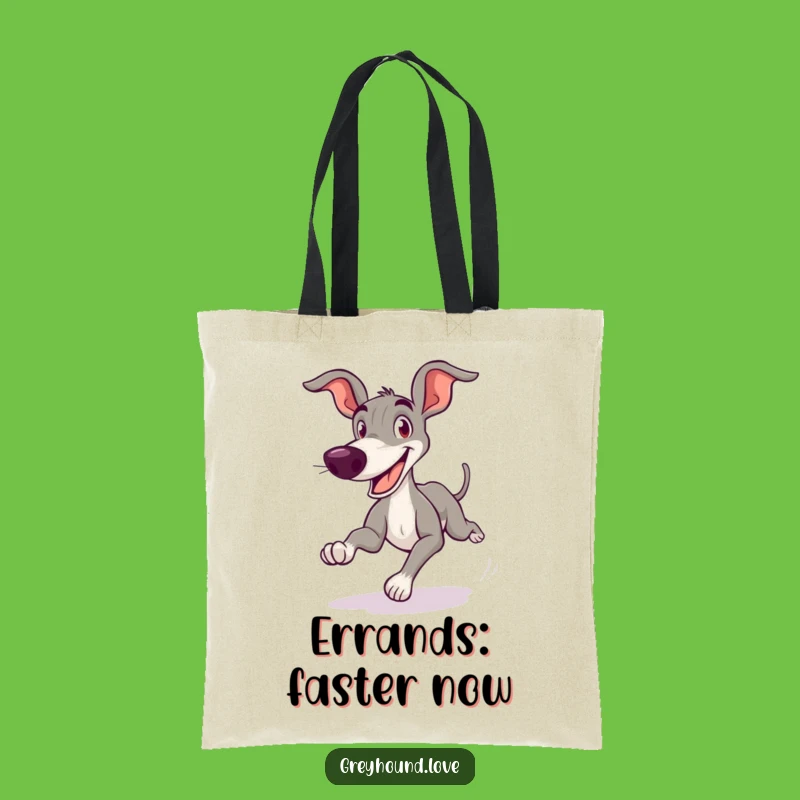 Funny Greyhound Tote Bag: Goofy Zoom Design, Practical & Hilarious Accessory
